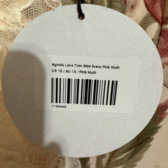 Princess Polly Women’s Pink Floral mini lace Agnola dress mini. New. Size 10. - Picture 7 of 10